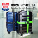 Untethered Luggage Straps | TSA - Approved Suitcase Belts with Heavy - Duty Buckles. Secure Adjustable Travel Accessories for Checked Bags. 4 - Pack