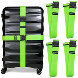 Untethered Luggage Straps | TSA - Approved Suitcase Belts with Heavy - Duty Buckles. Secure Adjustable Travel Accessories for Checked Bags. 4 - Pack