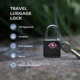 UP Security TSA Locks for Luggage with Keys, Luggage Locks TSA Approved 4 Pack, International Travel Essentials, Small Padlock with Key, Mini Padlock for Suitcase, Backpack, Bag, Zipper, Case, Box