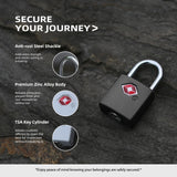UP Security TSA Locks for Luggage with Keys, Luggage Locks TSA Approved 4 Pack, International Travel Essentials, Small Padlock with Key, Mini Padlock for Suitcase, Backpack, Bag, Zipper, Case, Box
