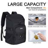 Upgraded Cooler Backpack 24 Cans – Lightweight Insulated Backpack Cooler, Leak - Proof & 18 - Hour Ice Retention for Beach, Camping, Hiking (Men, Women, Family)