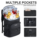 Upgraded Cooler Backpack 24 Cans – Lightweight Insulated Backpack Cooler, Leak - Proof & 18 - Hour Ice Retention for Beach, Camping, Hiking (Men, Women, Family)