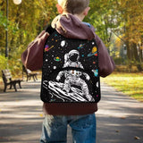Uppodwarkid Space Astronaut Backpack for Teens Solar System School Backpack with Front Pocket New 12 Inch Bookbag Schoolbag for Kindergarten Elementary School Portable Laptop Backpack Holiday Gifts