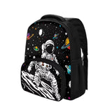 Uppodwarkid Space Astronaut Backpack for Teens Solar System School Backpack with Front Pocket New 12 Inch Bookbag Schoolbag for Kindergarten Elementary School Portable Laptop Backpack Holiday Gifts