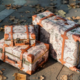 urecity Vintage Luggage Sets of 3 Piece - Hardside Lightweight Spinner Suitcases - Retro Travel Set includes Under Seat Train Case, 26"+20"+12"