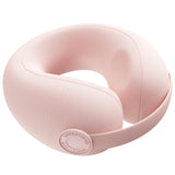 urnexttour Car Pillow for Big Kids Travel Neck Pillows, Memory Foam Neck Support Travelling Pillow with Washable Cotton Pillowcases and Storage Bag, for Airplane, Train, Flight and Home Use Pink