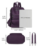 Uromee Travel Backpack Purse for Women Vegan Leather Ladies Fashion Tassel Shoulder Bag Convertible