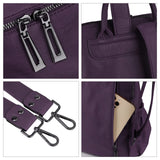 Uromee Travel Backpack Purse for Women Vegan Leather Ladies Fashion Tassel Shoulder Bag Convertible