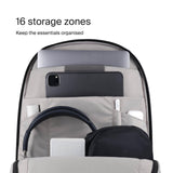 Urth Arkose 20L Modular Backpack + 3.7L Camera Insert - Water Resistant, Anti - Theft, Recycled Bag for DSLR/SLR/Mirrorless, 13 - 16 Inch Laptop in Black