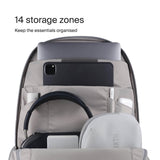 Urth Arkose 20L Modular Camera & Laptop Backpack - Water Resistant, Anti - Theft, Recycled Bag for DSLR, 13 - 16 Inch Laptop in Ash Grey