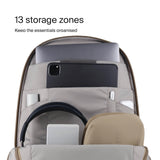 Urth Norite 24L Modular Camera & Laptop Travel Backpack — Water Resistant, Anti - Theft, Recycled Bag for DSLR, 13 - 16 Inch Laptop in Beige