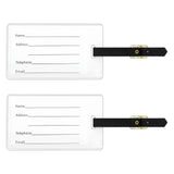 U.S. Army Logo with Soldier Silhouettes Luggage ID Tags Cards Set of 2