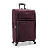 U.S. Traveler Anzio Softside Expandable Luggage with Spinner Wheels, Burgundy, 30 - Inch Large