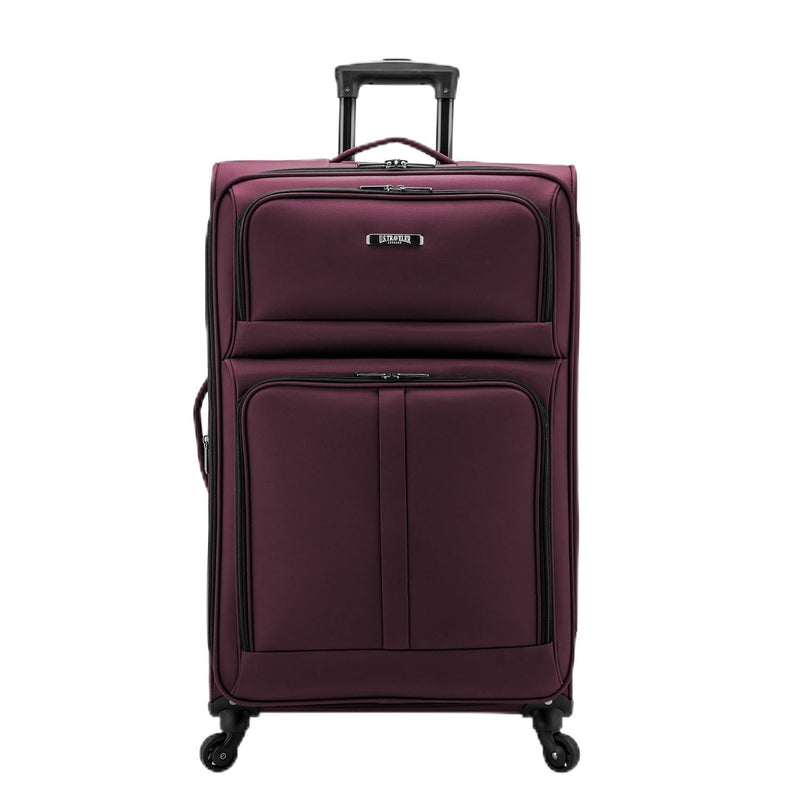 U.S. Traveler Anzio Softside Expandable Luggage with Spinner Wheels, Burgundy, 30 - Inch Large