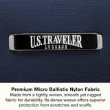 U.S. Traveler Anzio Softside Expandable Luggage with Spinner Wheels, Navy, 22 - Inch Carry - on