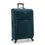 U.S. Traveler Anzio Softside Expandable Luggage with Spinner Wheels, Teal, 3 - Piece Set (22/26/30)