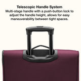 U.S. Traveler Anzio Softside Expandable Spinner Luggage, Burgundy, Carry - on 22 - Inch