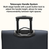 U.S. Traveler Anzio Softside Expandable Spinner Luggage, Dark Grey, Checked - Medium 26 - Inch