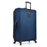 U.S. Traveler Aviron Bay Expandable Softside Luggage with Spinner Wheels, Navy, Large 31 - Inch