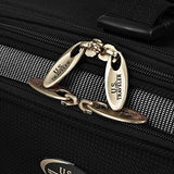 U.S. Traveler New Yorker Lightweight Expandable Rolling Luggage, Black, 4 - Piece Set