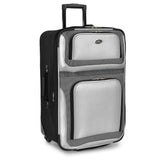 U.S. Traveler New Yorker Lightweight Expandable Rolling Luggage, Gray, 4 - Piece Set