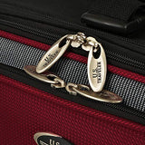 U.S. Traveler New Yorker Lightweight Expandable Rolling Luggage, Red/Gray, 4 - Piece Set