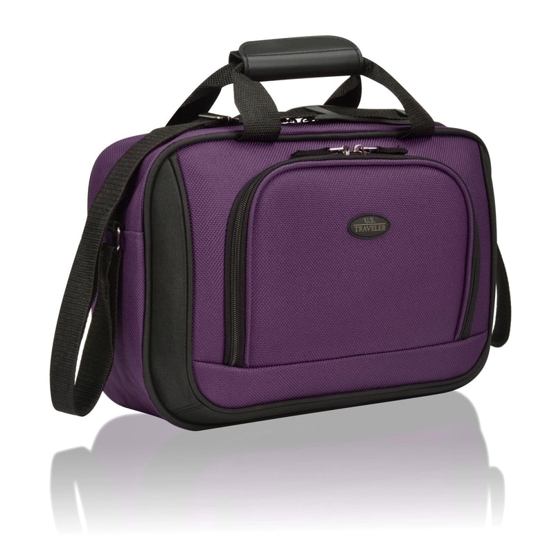 U.S. Traveler Rio 14" Travel Tote Bag, Lightweight 1200D Carry - On Bag for Women & Men, Purple