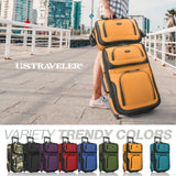 U.S. Traveler Rio Lightweight Softside Rolling Carry - on Suitcase, 2 - Wheel Set, Orange