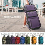 U.S. Traveler Rio Lightweight Softside Rolling Carry - on Suitcase, 2 - Wheel Set, Purple