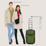 U.S. Traveler Rio Lightweight Softside Rolling Carry - on Suitcase, 2 - Wheel Single, Green
