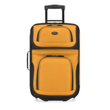 U.S. Traveler Rio Lightweight Softside Rolling Carry - on Suitcase, 2 - Wheel Single, Orange