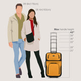 U.S. Traveler Rio Lightweight Softside Rolling Carry - on Suitcase, 2 - Wheel Single, Orange