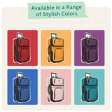 U.S. Traveler Rio Lightweight Softside Rolling Carry-on Suitcase, 2-Wheel Single, Pink