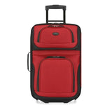 U.S. Traveler Rio Lightweight Softside Rolling Carry - on Suitcase, 2 - Wheel Single, Red