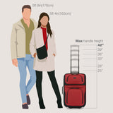 U.S. Traveler Rio Lightweight Softside Rolling Carry - on Suitcase, 2 - Wheel Single, Red