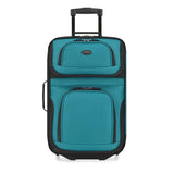 U.S. Traveler Rio Lightweight Softside Rolling Carry - on Suitcase, 2 - Wheel Single, Teal