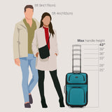 U.S. Traveler Rio Lightweight Softside Rolling Carry - on Suitcase, 2 - Wheel Single, Teal