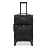 U.S. Traveler Rio Lightweight Softside Rolling Carry - on Suitcase, 4 - Wheel Set, Black