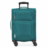 U.S. Traveler Rio Lightweight Softside Rolling Carry - on Suitcase, 4 - Wheel Single, Teal