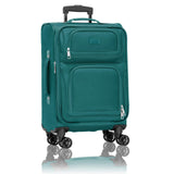 U.S. Traveler Rio Lightweight Softside Rolling Carry - on Suitcase, 4 - Wheel Single, Teal