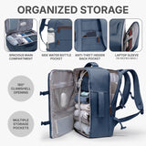 U.S. Traveler Vista Way 3 - Piece Travel Set, 21 - Inch Carry - on Hardside with TSA Lock, 18 - Inch Travel Backpack with Laptop Sleeve, Toiletry Bag, Navy