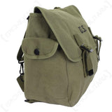 U.S. WW2 M1936 Musette Bag w/Shoulder Strap,WWII Shoulder Messenger Bag, Vintage Tactical Bags Military Crossbody Haversack (Green)