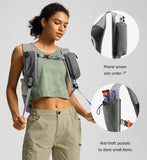 Uselike 10L Small Hiking Backpack Travel Daypack Lightweight Packable Back Pack for Women Men(Iron Grey)