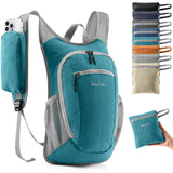 Uselike 10L Small Hiking Backpack Travel Daypack Lightweight Packable Back Pack for Women Men(Teal Blue)
