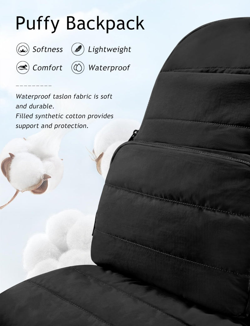 Uselike Travel Backpack for Women, 15.6 Inch Laptop Backpack, Quilted College Bookbag, Cute Work Backpacks, Water Resistant