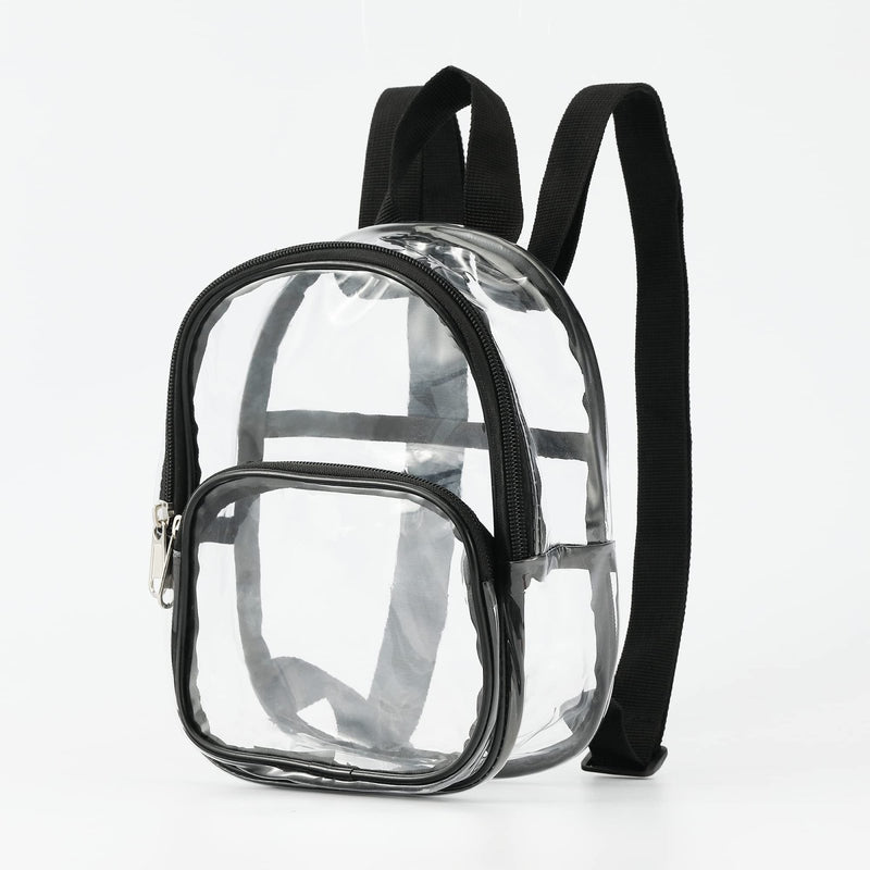 USPECLARE Clear Mini Backpack Stadium Approved for Little Boys & Girls, Transparent Backpack for Concert, Festival, Sport Events