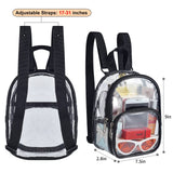 USPECLARE Clear Mini Backpack Stadium Approved for Little Boys & Girls, Transparent Backpack for Concert, Festival, Sport Events