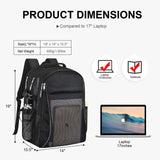 USPECLARE Heavy Duty X - Large Mesh Backpacks for Adults,Semi - Transparent college Backpacks with Rain cover for School, Beach, and Travel (X - Large)