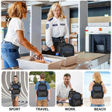 USPECLARE Heavy Mesh Backpack with Rain Cover,See Through Mesh Backpack for School,Beach,Gym,Swimming Equipment,Outdoor Sports