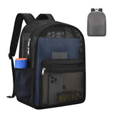 USPECLARE Heavy Mesh Backpack with Rain Cover,See Through Mesh Backpack for School,Beach,Gym,Swimming Equipment,Outdoor Sports